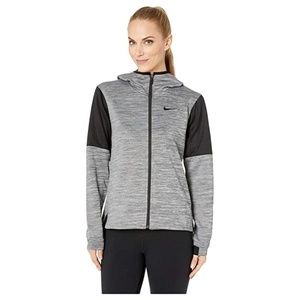 Nike Spotlight Black and Gray Heathered Full Zip Hood Sweatshirt Small